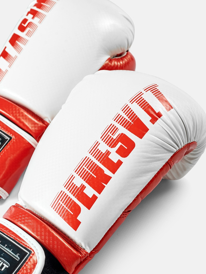 Kids Boxing Gloves White Red, Photo № 7