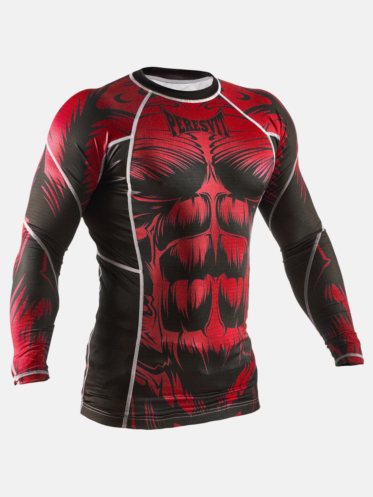 Peresvit Beast Silver Force Rashguard Long Sleeve Red