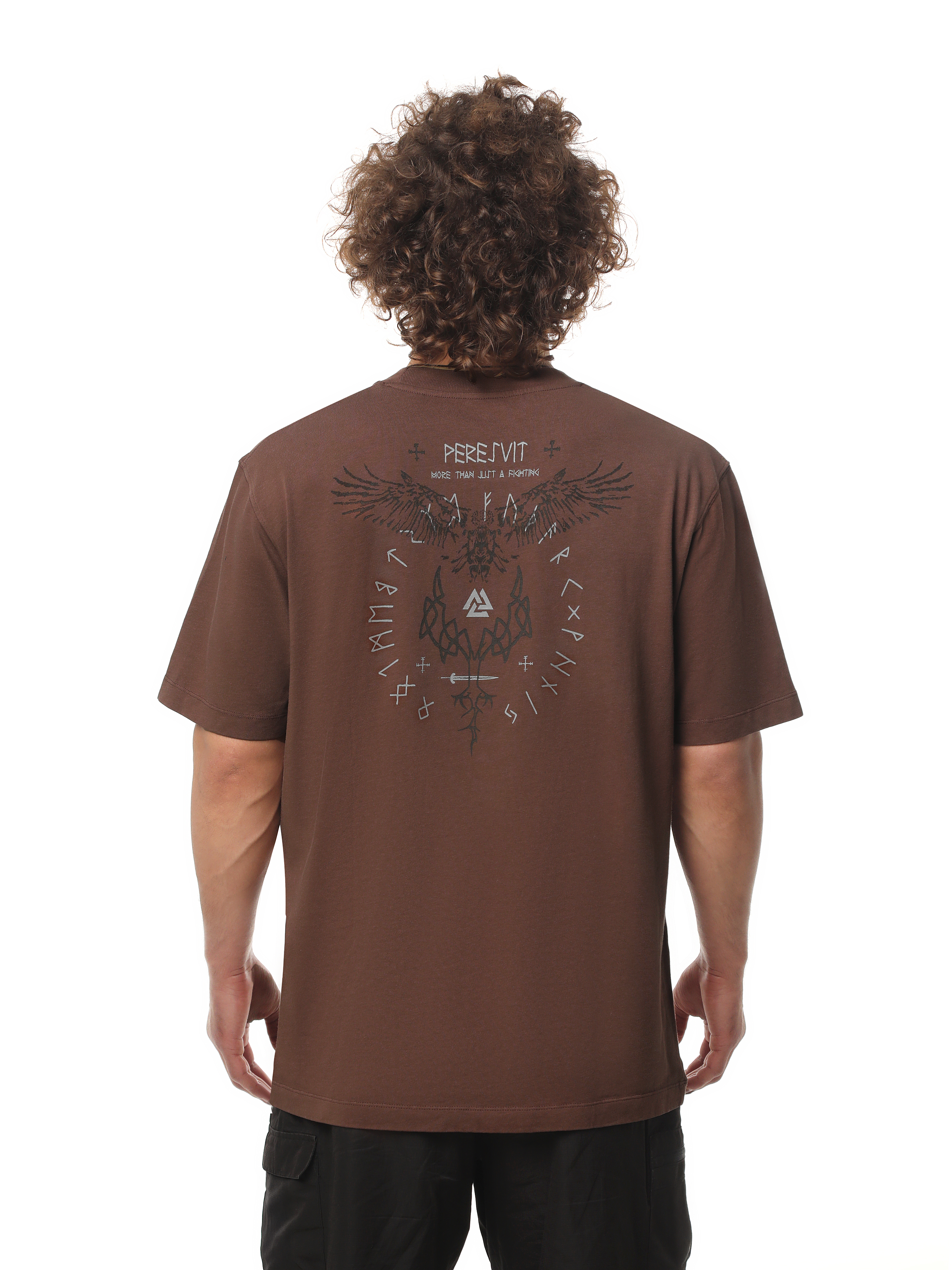 Peresvit Oversized Sacred Tree T-shirt Light Brown, Photo № 8