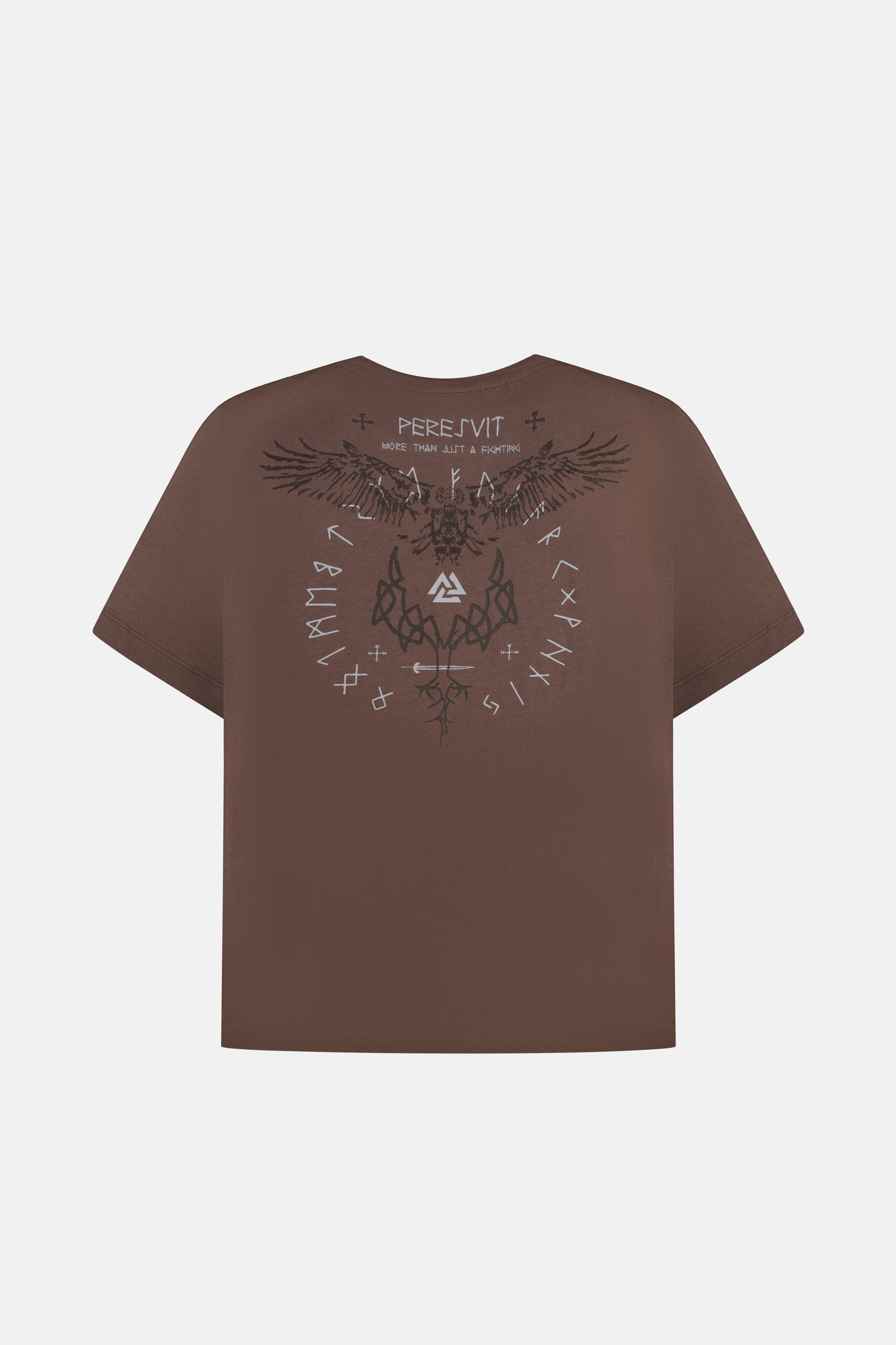 Peresvit Oversized Sacred Tree T-shirt Light Brown, Photo № 2