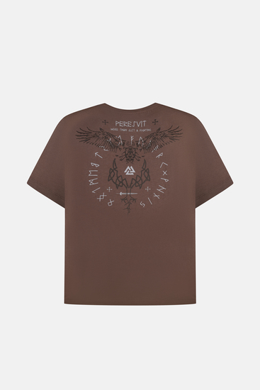 Peresvit Oversized Sacred Tree T-shirt Light Brown, Photo № 2
