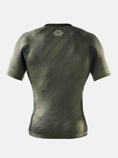 Peresvit Immortal 2.0 Military Green Short Sleeve Rash Guard, Photo № 2