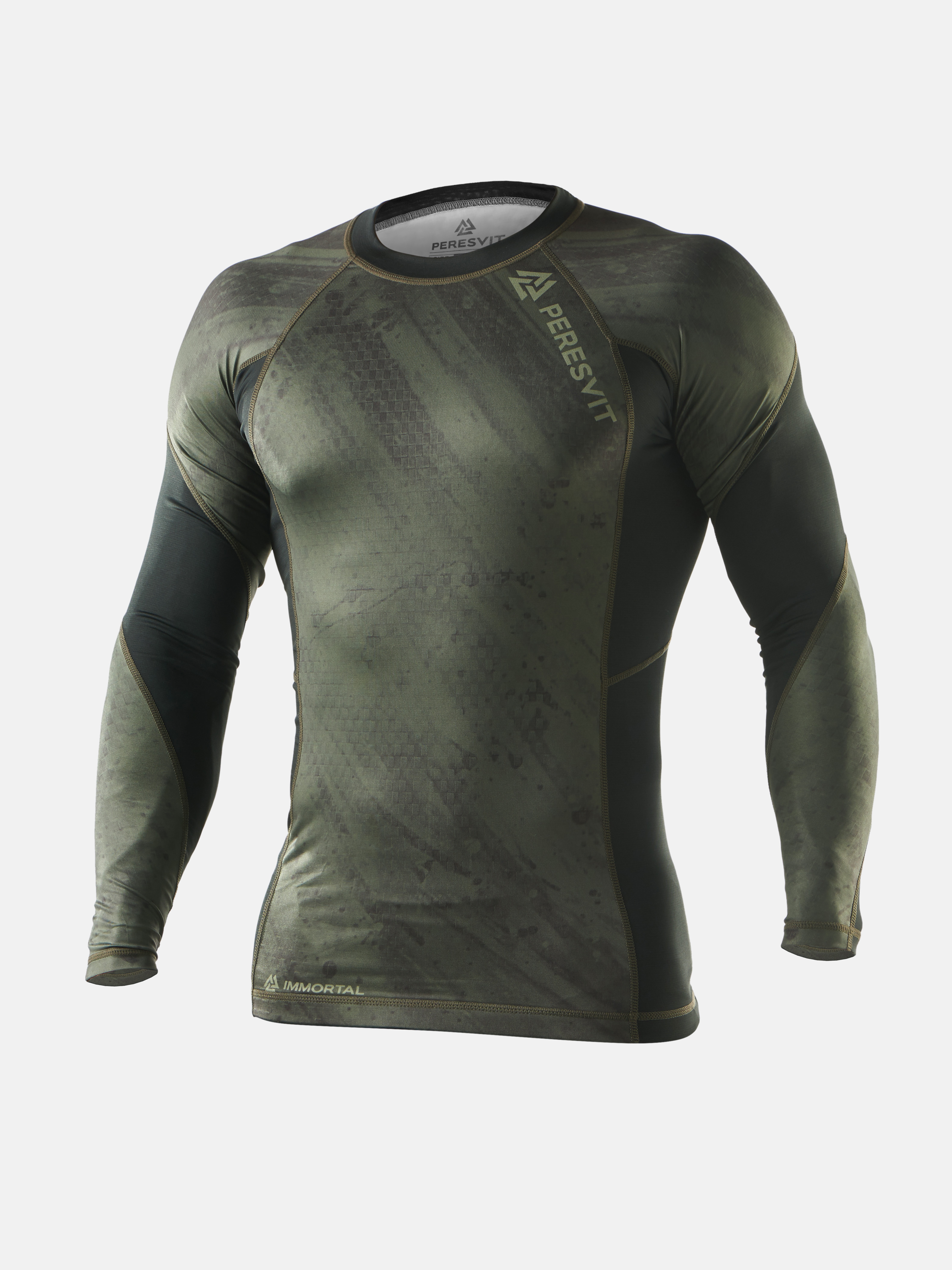 Peresvit Immortal 2.0 Military Green Long Sleeve Rash Guard, Photo № 3